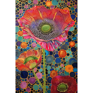 Dot Flower Canvas